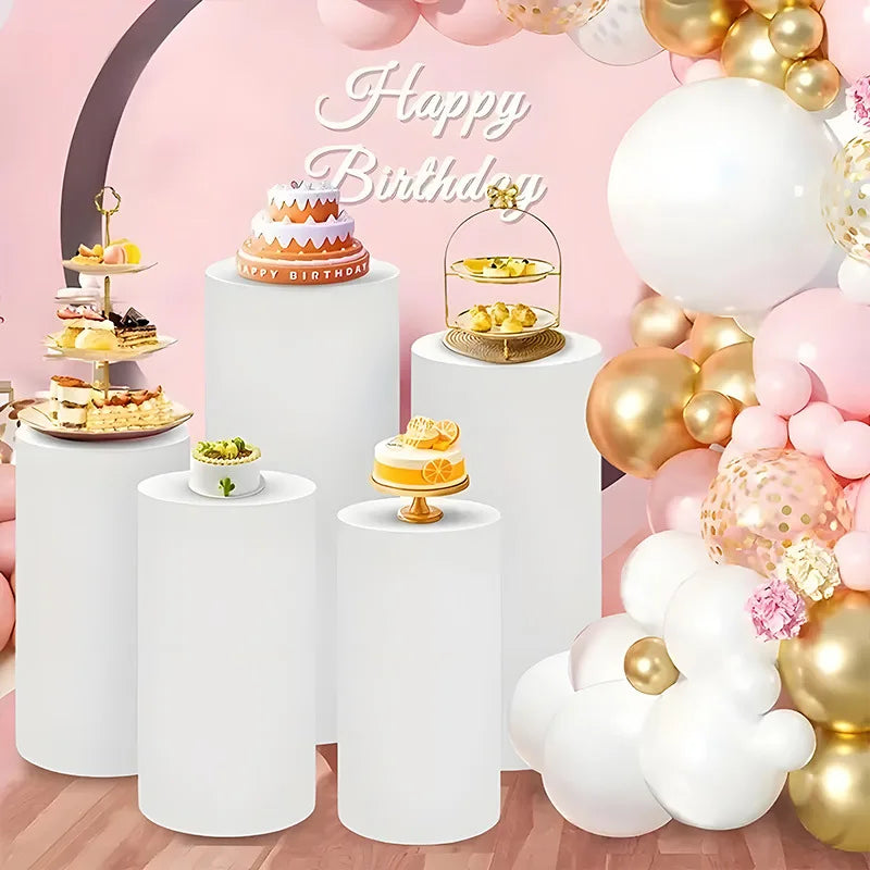 Cylinder Stand Elastic Covers | Party & Wedding Décor 3/5 PC