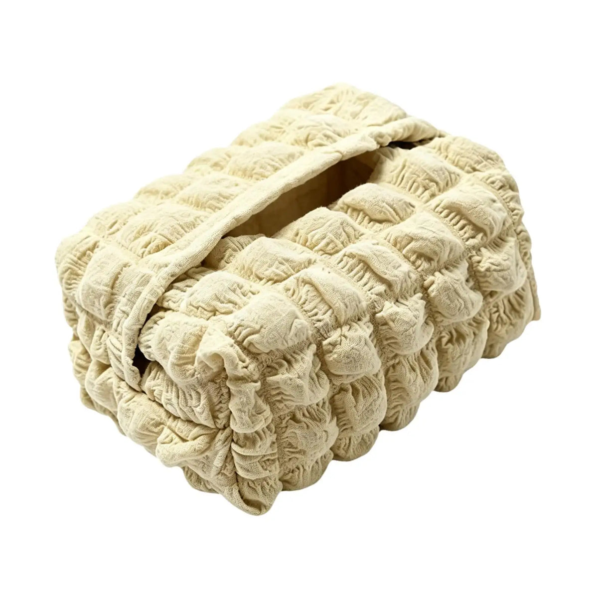 Designer Fabric Tissue Box Holder – Elegant Square Organizer