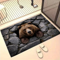 3D Optical Illusion Doormat – Grizzly Bear Anti-Slip Rug
