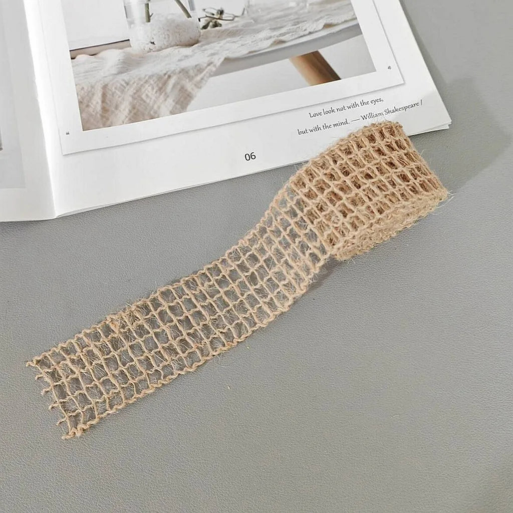 Woven Jute Trimming Ribbon Set – 4 Rustic Styles, 2m Each