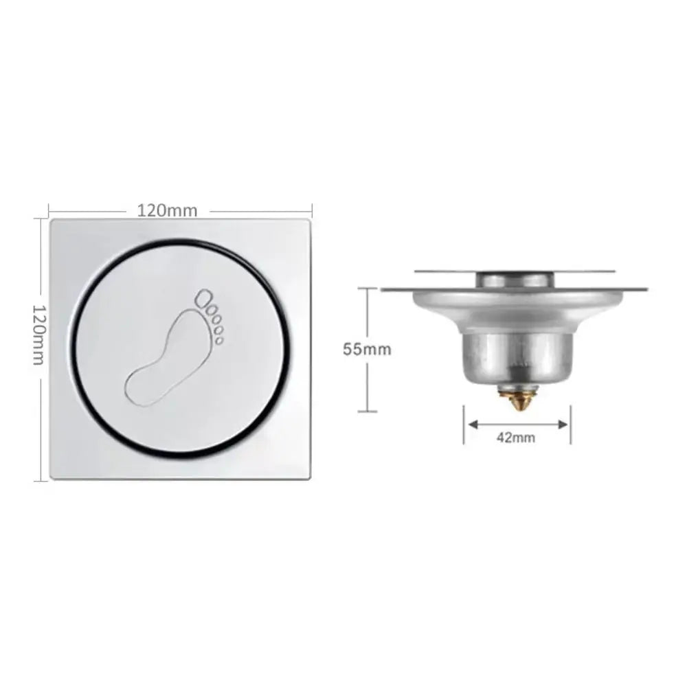 Stainless Steel Pop-Up Floor Drain | Anti-Odor Shower Strainer