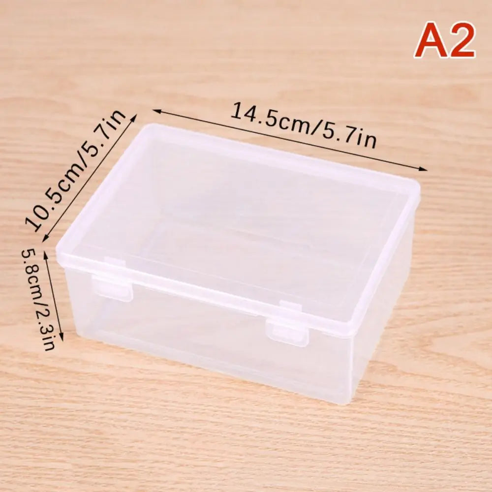 Transparent Flip Storage Box | Portable PP Plastic Organizer