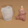 3D Panda Silicone Mold – Candle Soap Resin Chocolate DIY Craft
