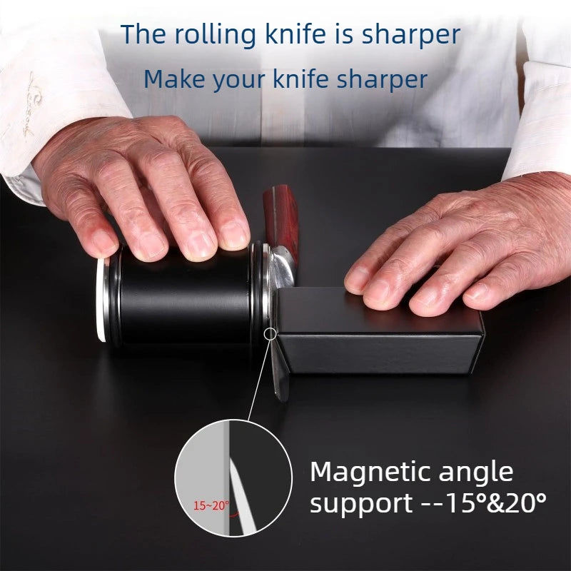 Diamond Rolling Knife Sharpener – Magnetic 15/20° Angle