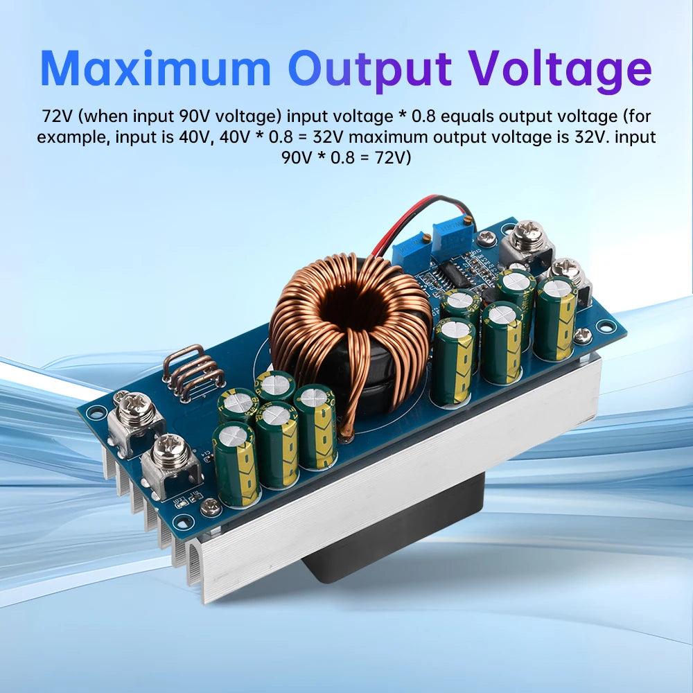 DC-DC Adjustable Buck Power Supply Module 800W–1500W
