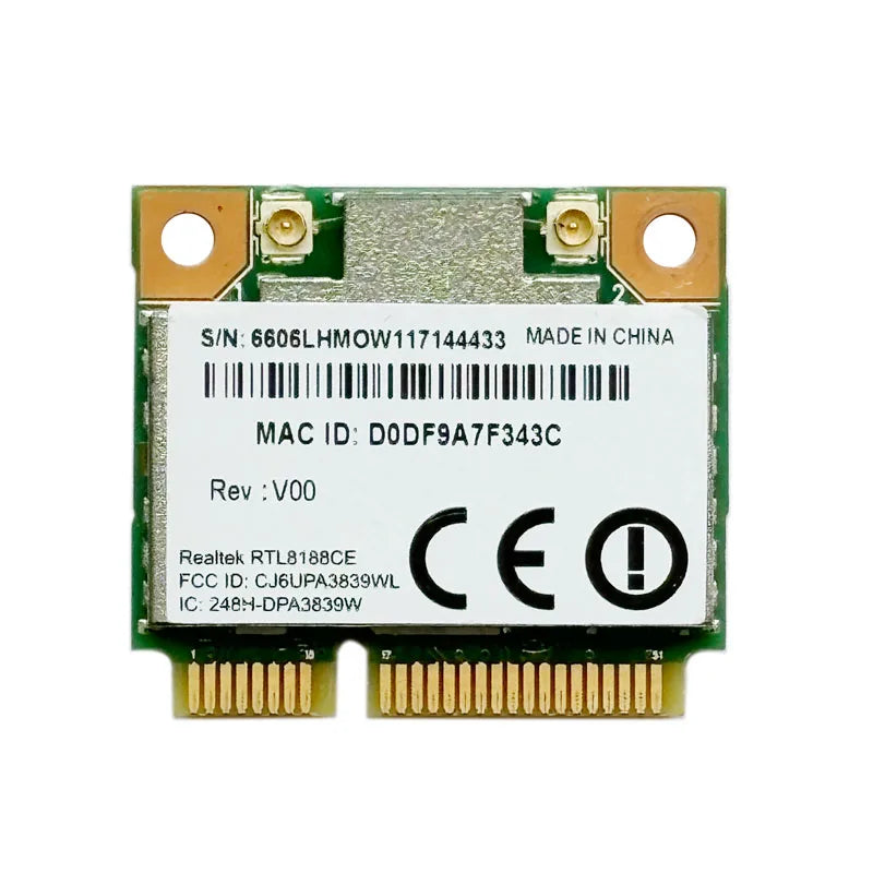 RTL8188CE 150Mbps Half Mini PCIe Wireless WiFi Card for Laptop