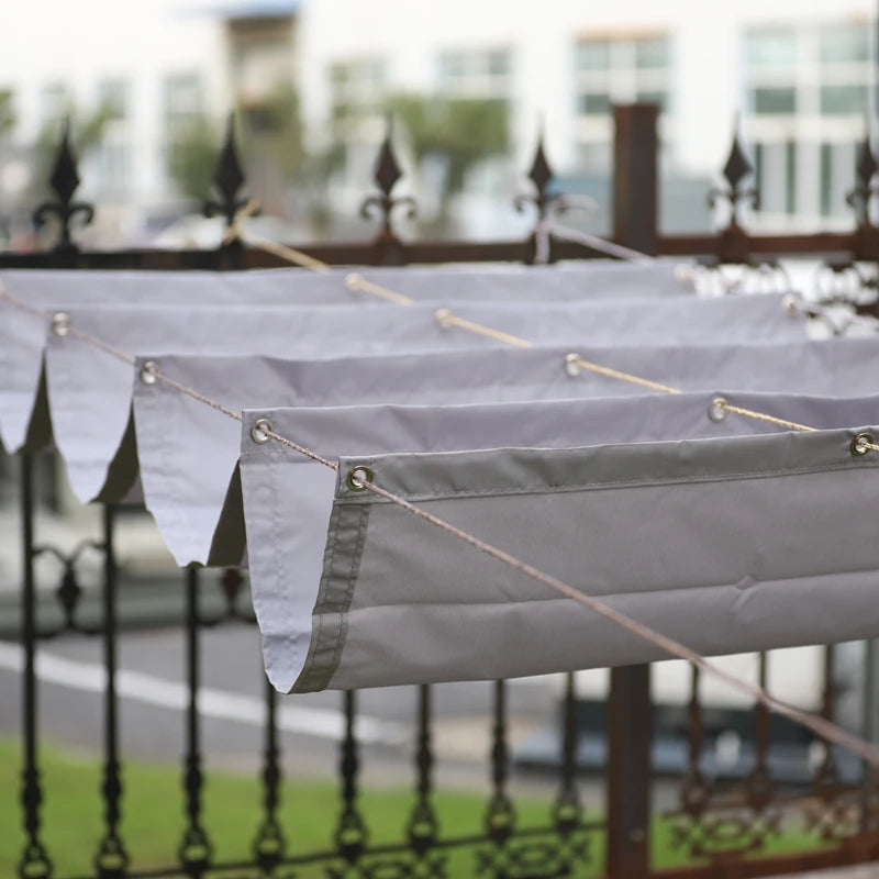 Waterproof Retractable Sunshade Sail – UV Block Garden Canopy