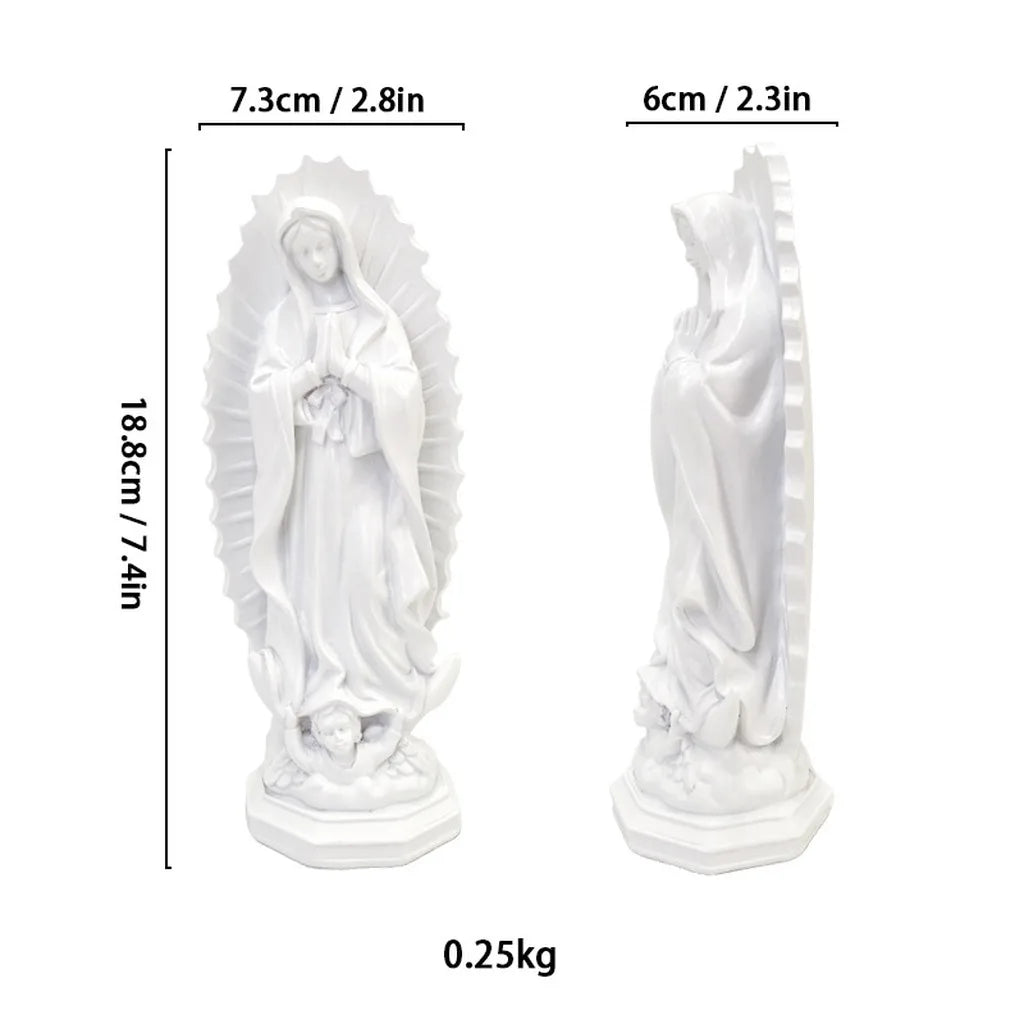 Our Lady of Guadalupe Resin Statue | Mexican Religious Decor