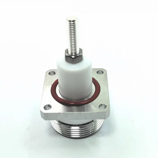 L29 7/16 DIN Female RF Connector 4-Hole Flange M5 18mm