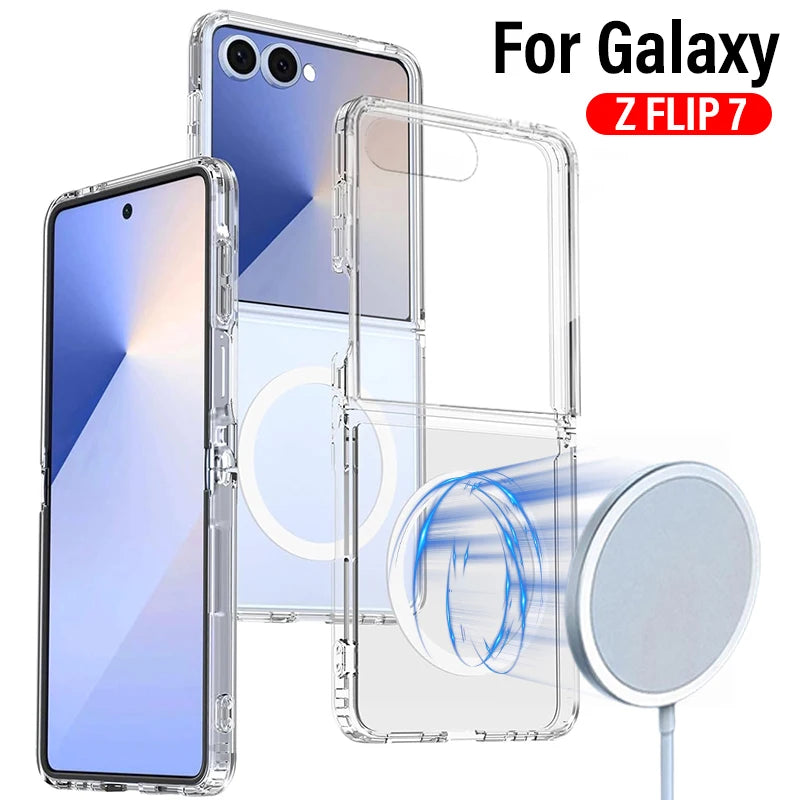 Ultra Thin Clear Magnetic Case for Samsung Galaxy Z Flip 7
