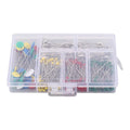 400-Piece Glass Ball Head Sewing Pins – Multicolor Straight Pins