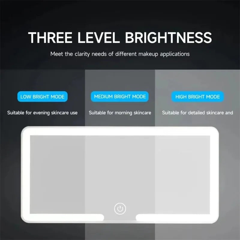Car Sun Visor LED Vanity Mirror | HD Dimmable Touchscreen