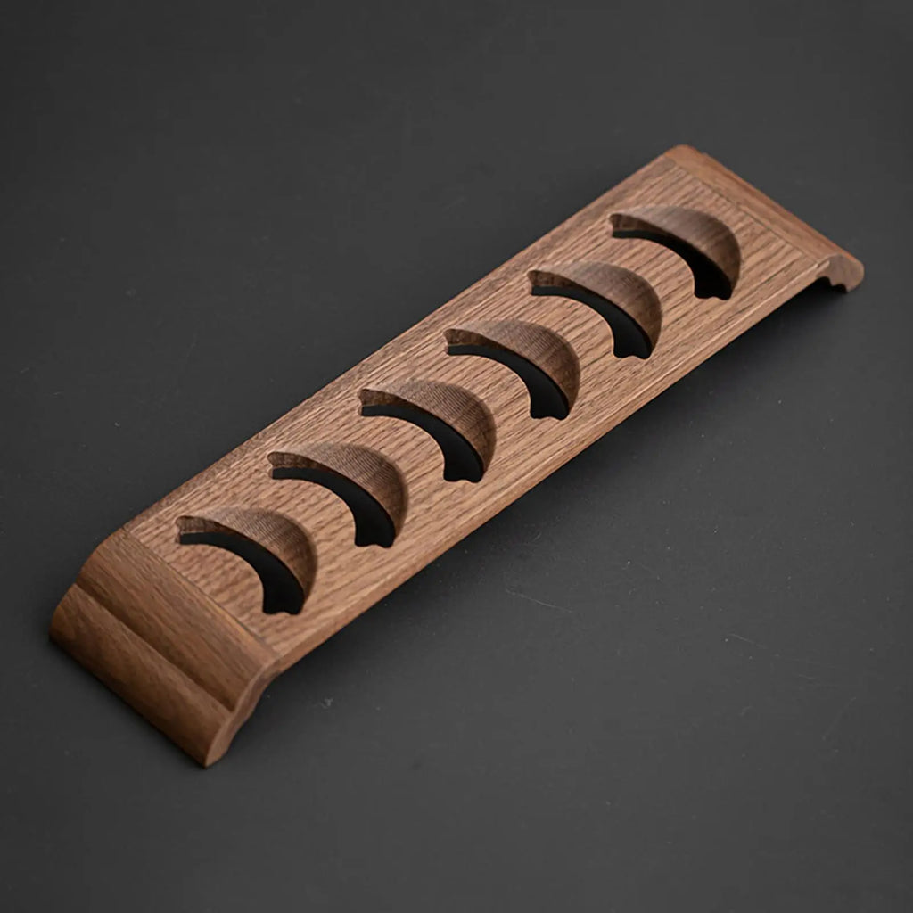 Wooden Tea Cup Holder Display Rack – Portable Organizer