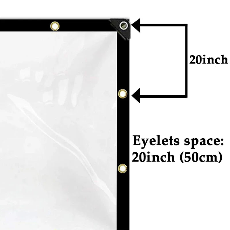 PVC Transparent Tarpaulin 0.55mm – Waterproof Outdoor Cover