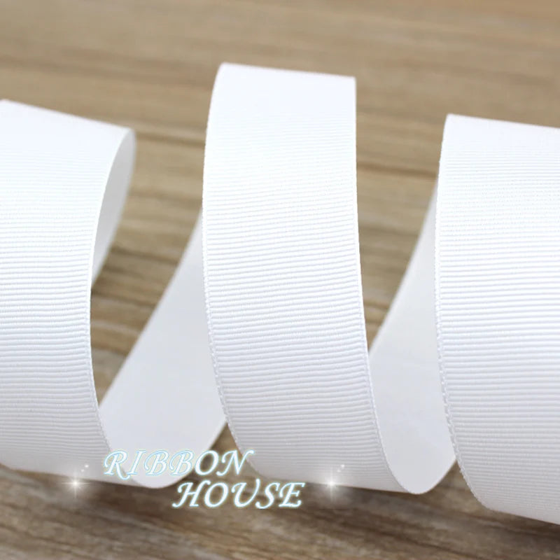 White Grosgrain Ribbon 10M – Gift Wrap & Christmas Decor