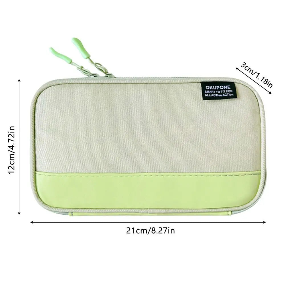 Oxford Pencil Pouch – Ultra-Thin Multi-Pocket Pen Bag