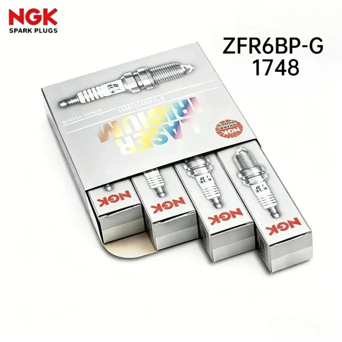 NGK ZFR6BP-G 1748 Platinum Spark Plug Set for GM Engines