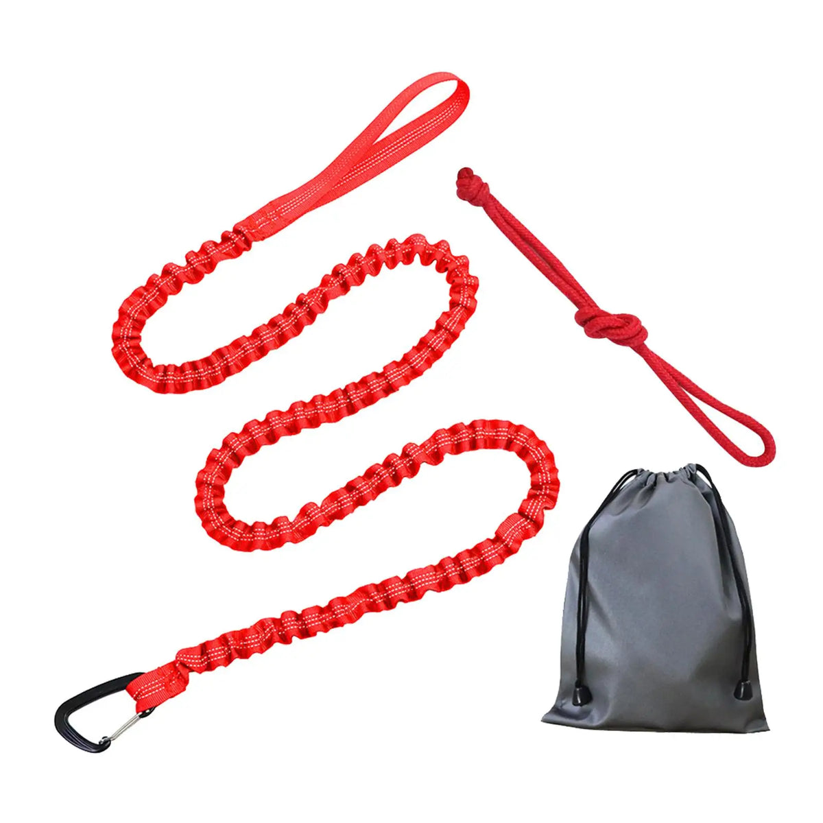 Kids Bike Tow Rope Bungee Strap with Carabiner | Kesoto
