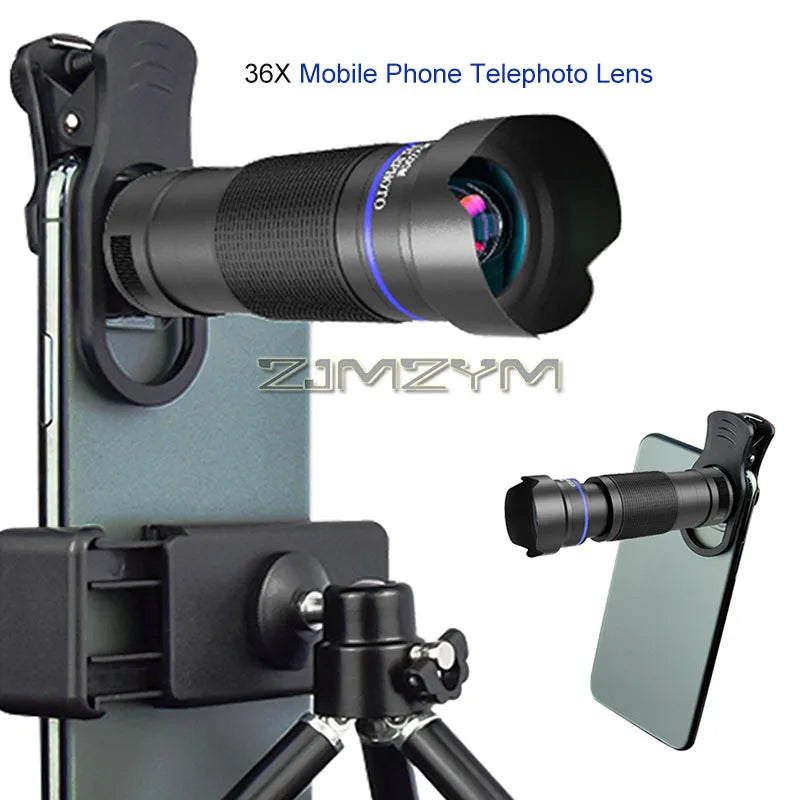 36x Zoom Monocular Telephoto Lens for Smartphones – HD