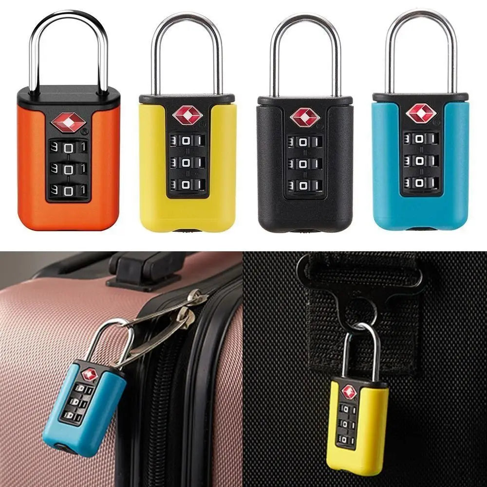 TSA Approved Travel Luggage Lock | Resettable Combo Padlock