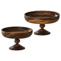 Wooden Fruit Bowl Decorative Tray – Food & Nut Organizer