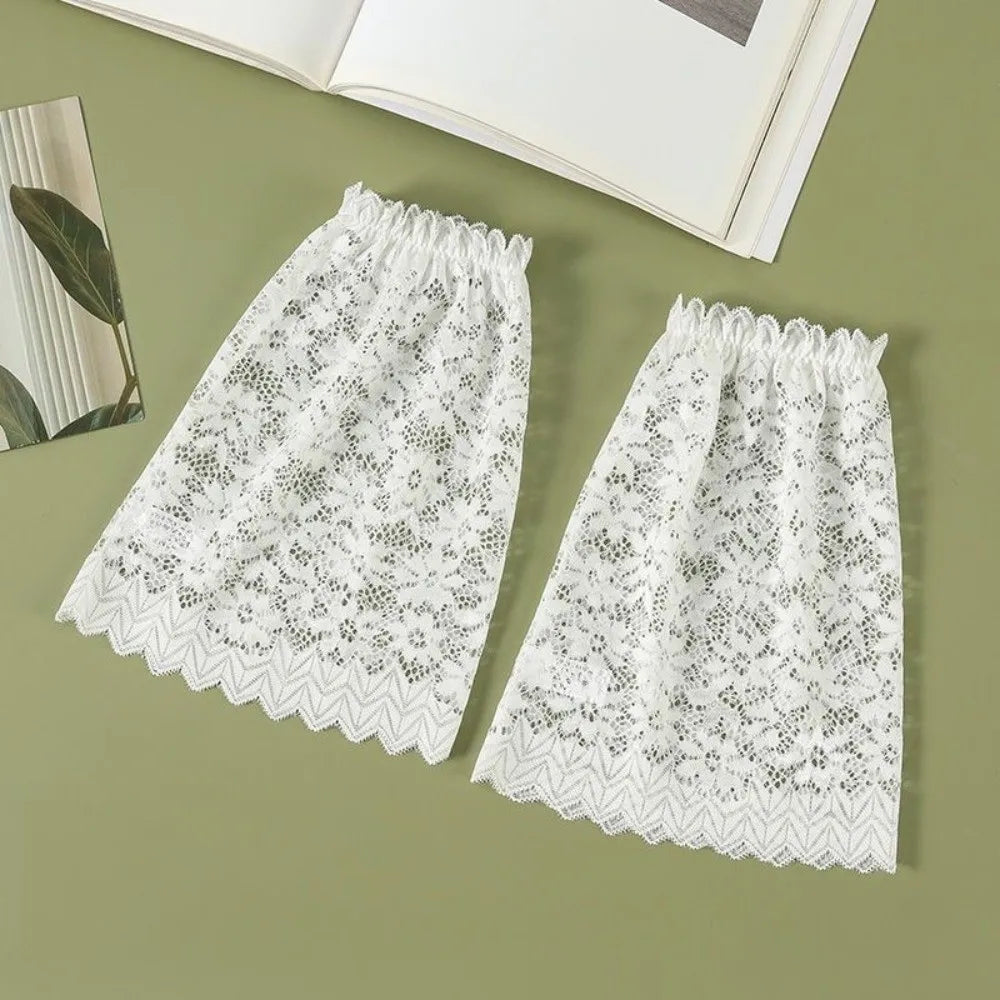 Women's Lace Arm Sleeves – Elastic Decorative Cuffs, 1 Pair