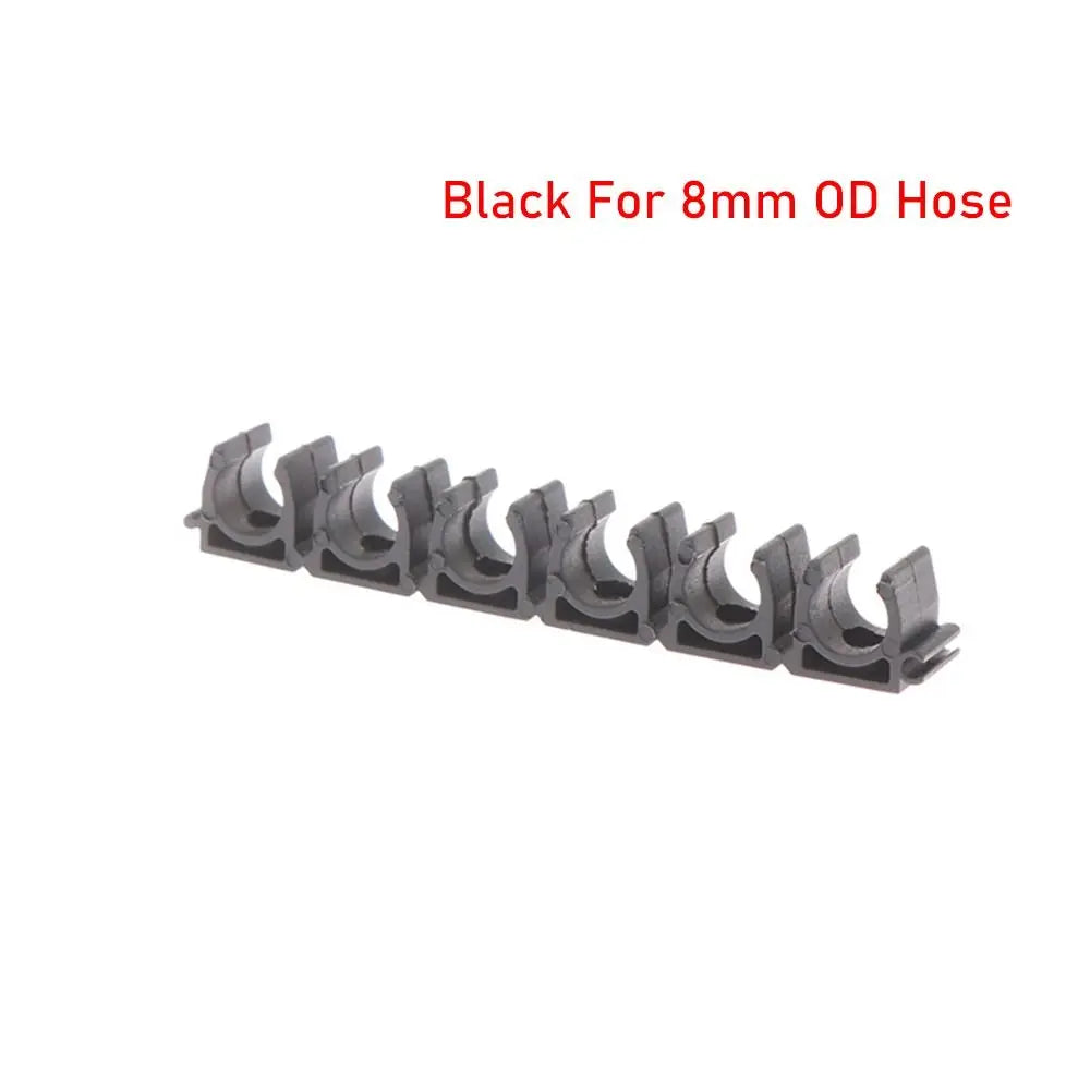 6-Way Nylon Pipe Clamp – Air Hose & Tube Holder 4–20mm