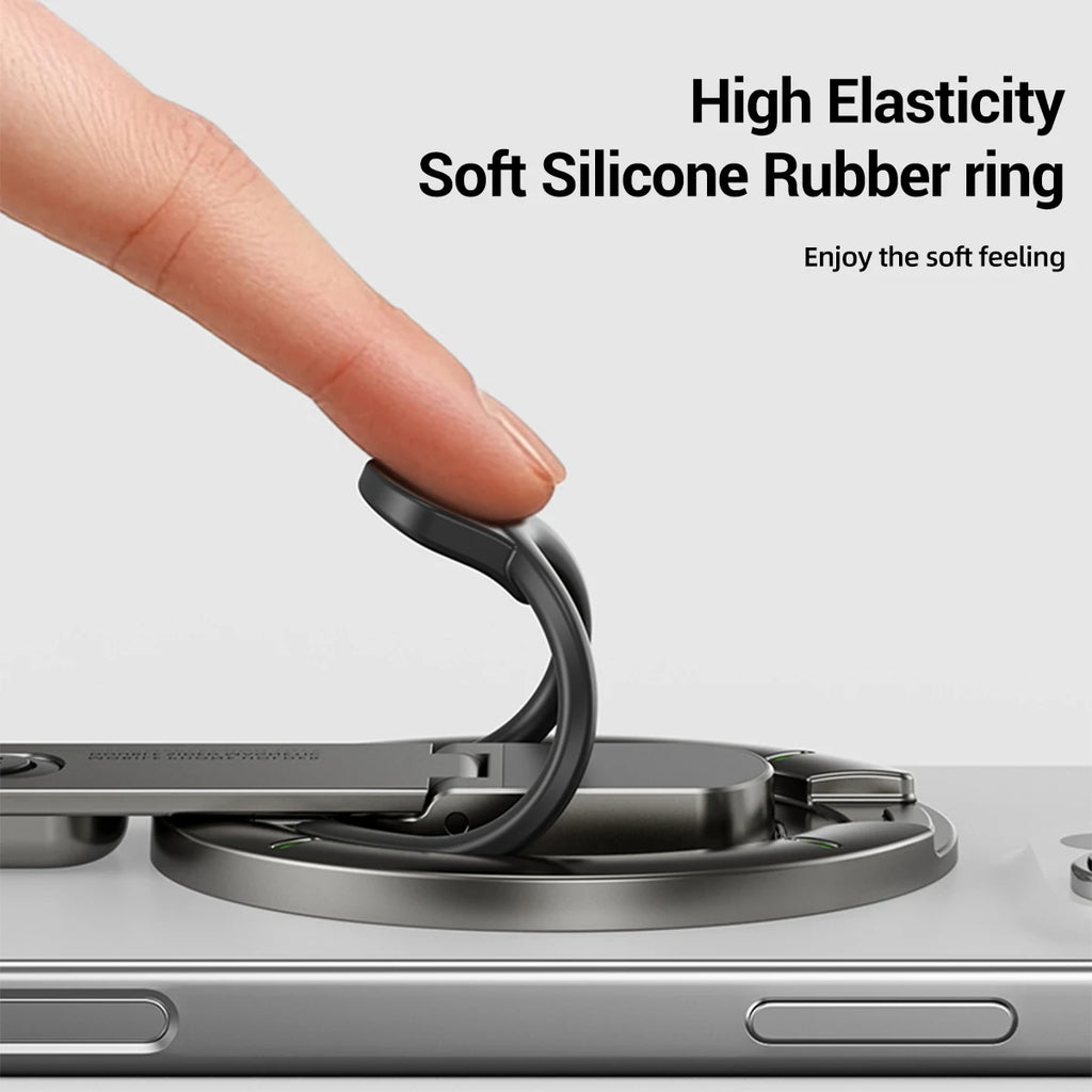 Double Magnetic Phone Ring Holder & Stand for MagSafe iPhone