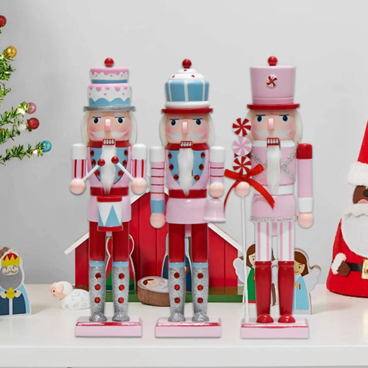 Wooden Nutcracker Soldier Figurine – Festive Christmas Decor