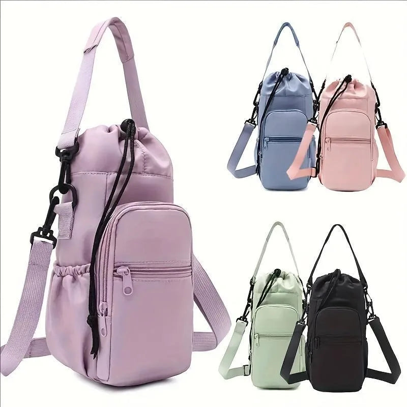 Water Bottle Holder Sling Bag | Crossbody Carrier 32–40oz