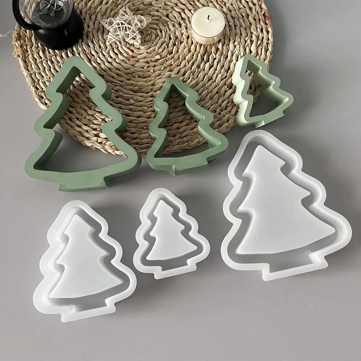 3D Christmas Tree Silicone Mold – Resin, Wax & Plaster Casting