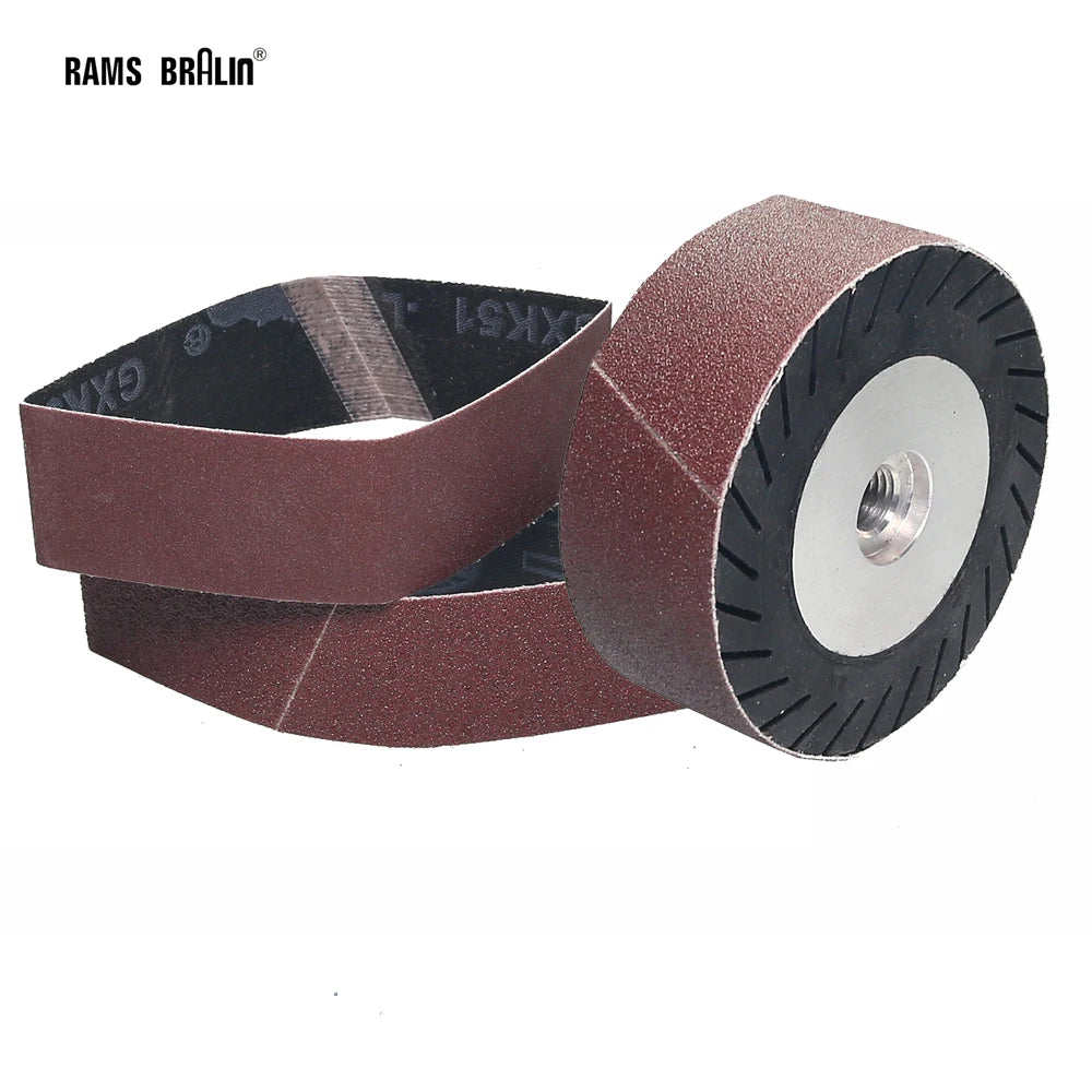 M14 Rubber Expander Wheel 100x40mm + AO Sanding Sleeves P60–P800