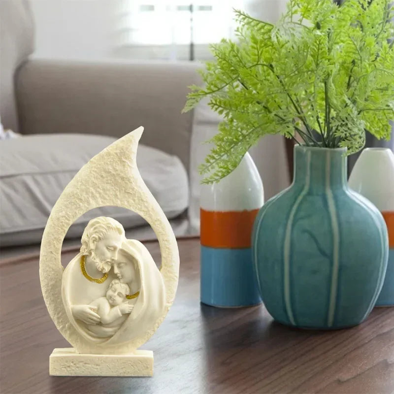 3D Jesus & Madonna Silicone Mold – Candle Soap Resin Plaster