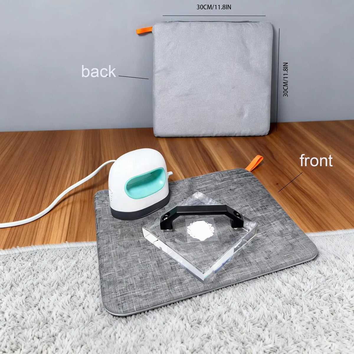 Kesoto Reusable Heat Press Mat – Portable Ironing Pad 32cm