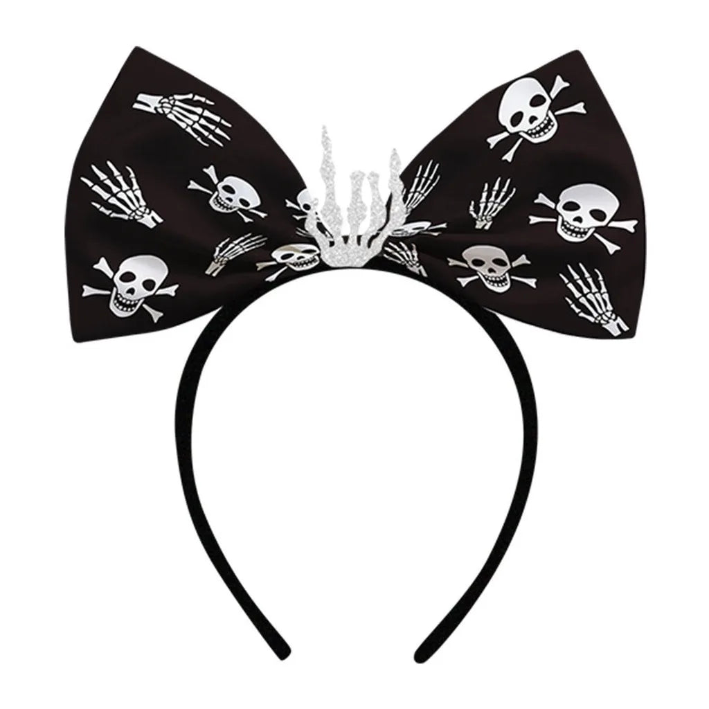 Halloween Cobweb Bow Headband – Costume Hair Accessory for All