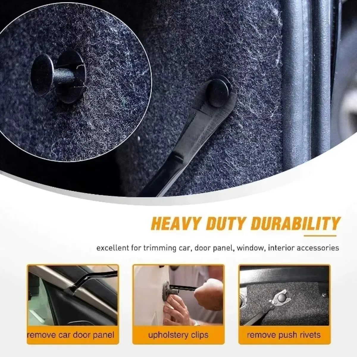 4-Piece Car Trim Panel Removal Tool Set | Interior Pry Kit