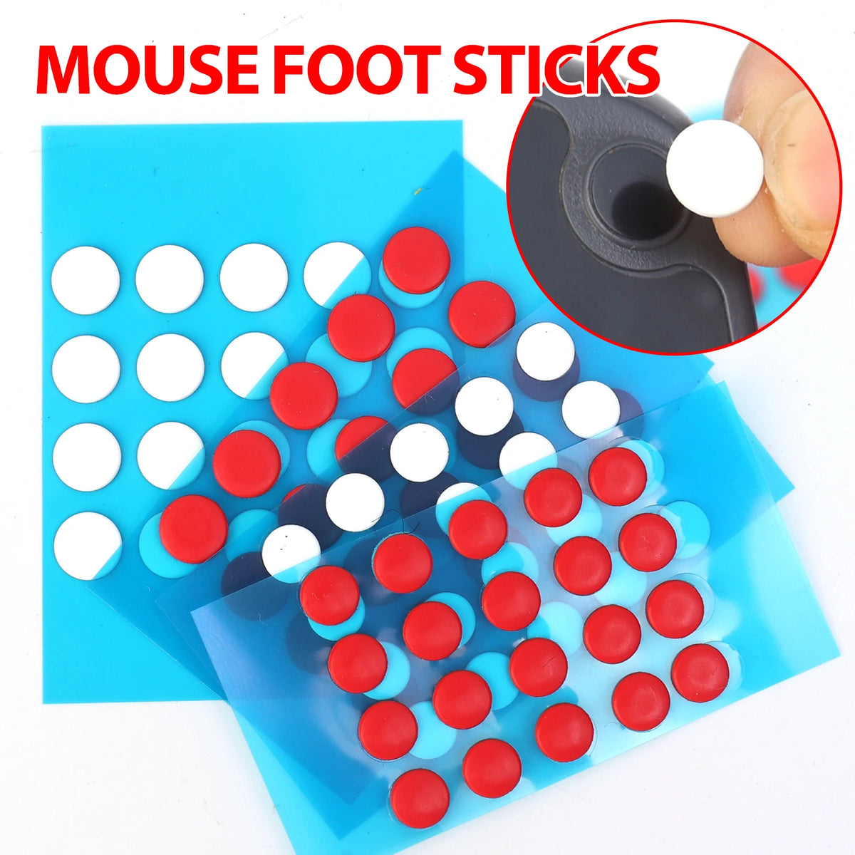BAPPSUS 6mm 7mm Teflon Mouse Feet Skates | Anti-Slip Pads