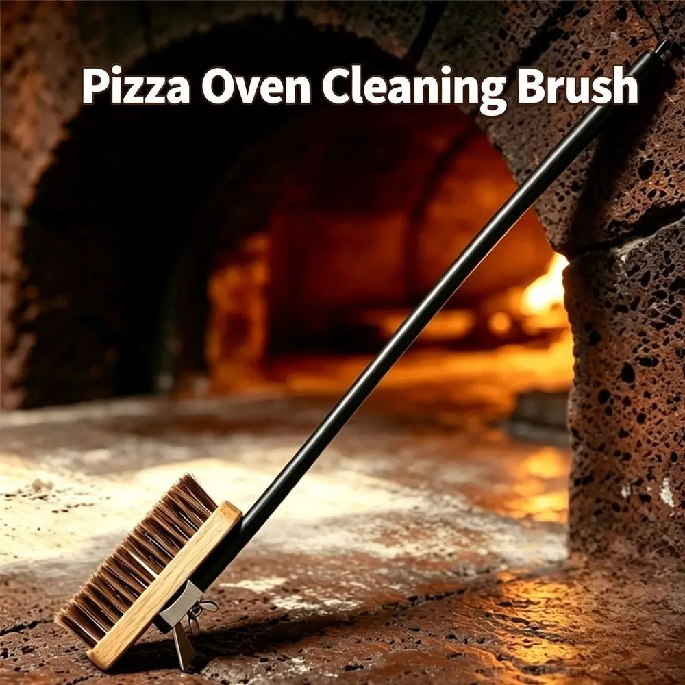 Pizza Oven & Grill Cleaning Brush – Copper Wire Long Handle
