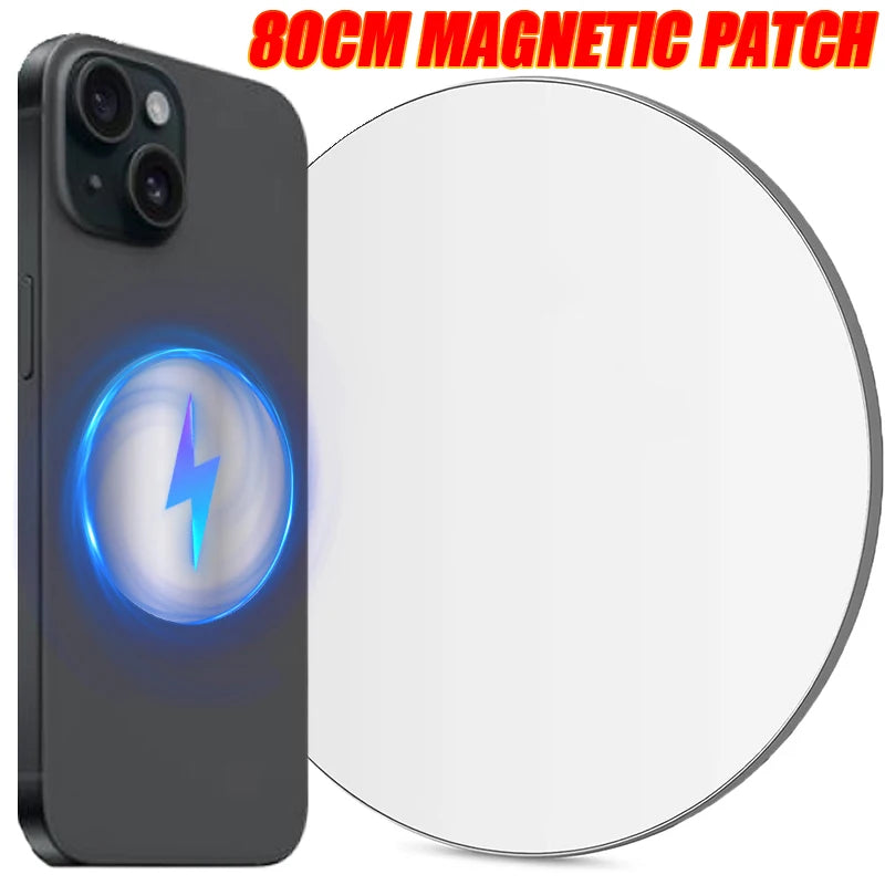 80mm Magnetic Metal Plate Disk for Phone & Tablet | 1–10 PCS