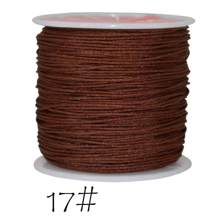 0.8mm Nylon Braided Cord Chinese Knot Macrame String 45M