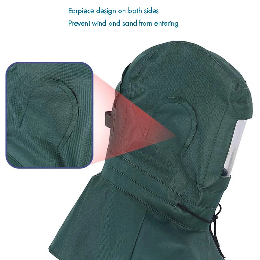 Full Face Protective Hood – Breathing Valve & PC Lens