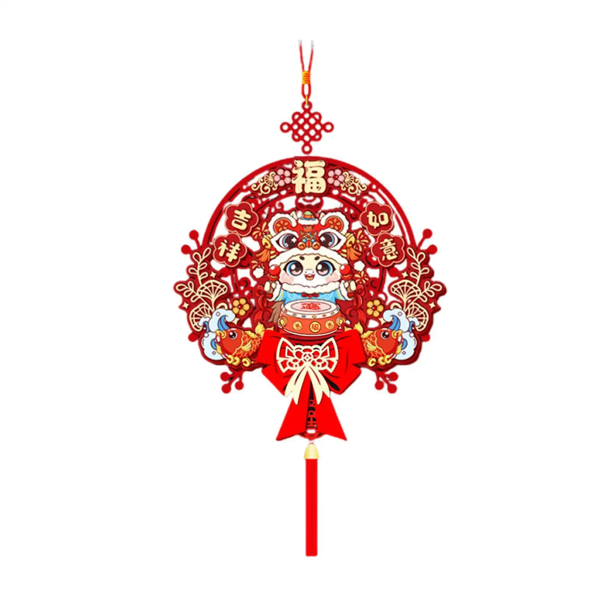 Zodiac Lunar New Year Hanging Ornament | Tassel Door Décor
