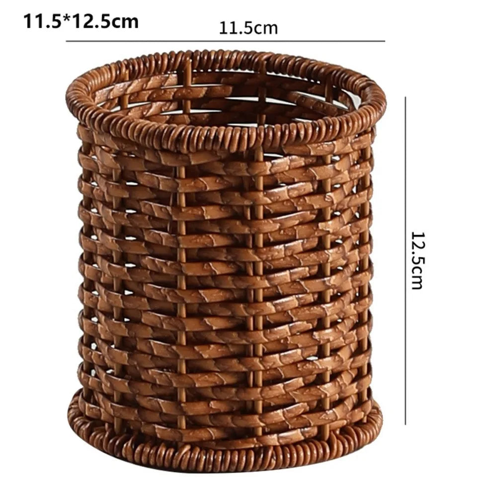 Woven Rattan-Style Basket – Bread, Fruit & Storage | 12 Styles