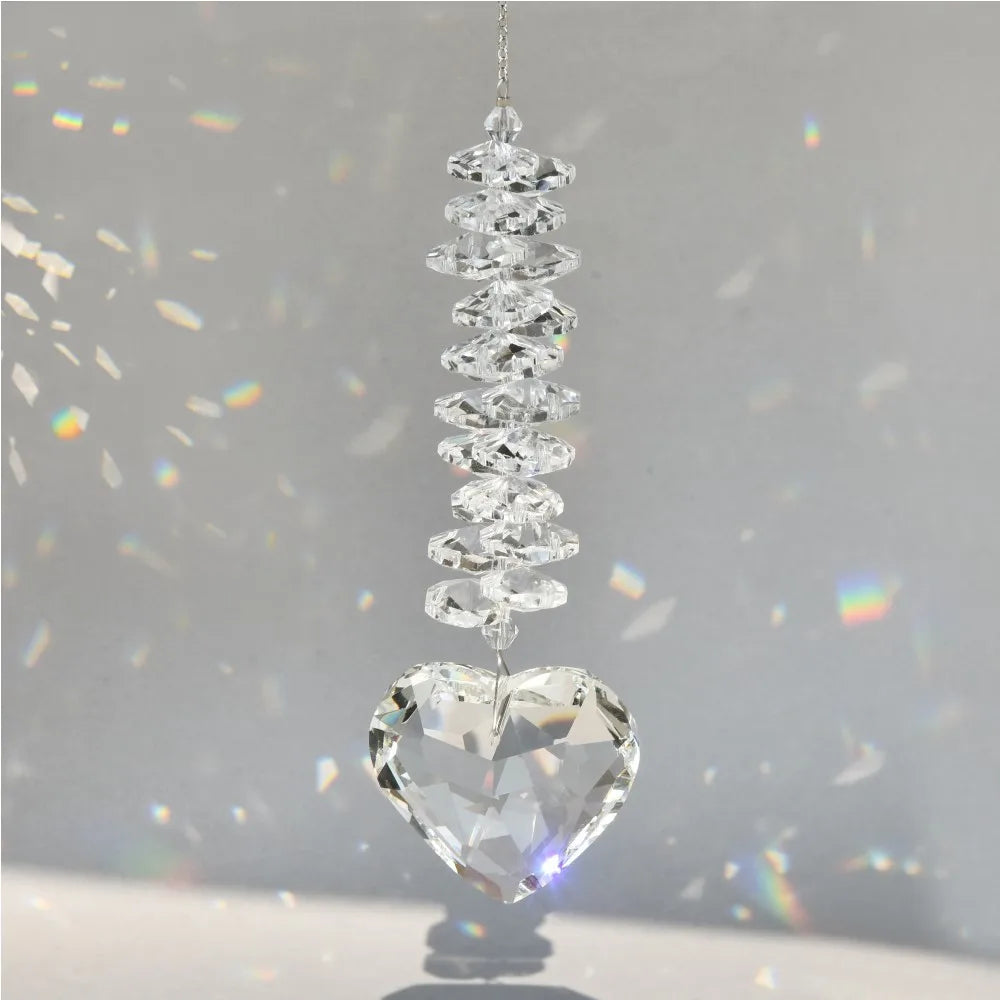 Crystal Love Prism Ball Sun Catcher Pendant | Home & Garden