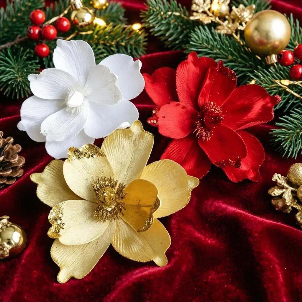 Christmas Decorative Flower Stem – Festive Floral Accent Décor