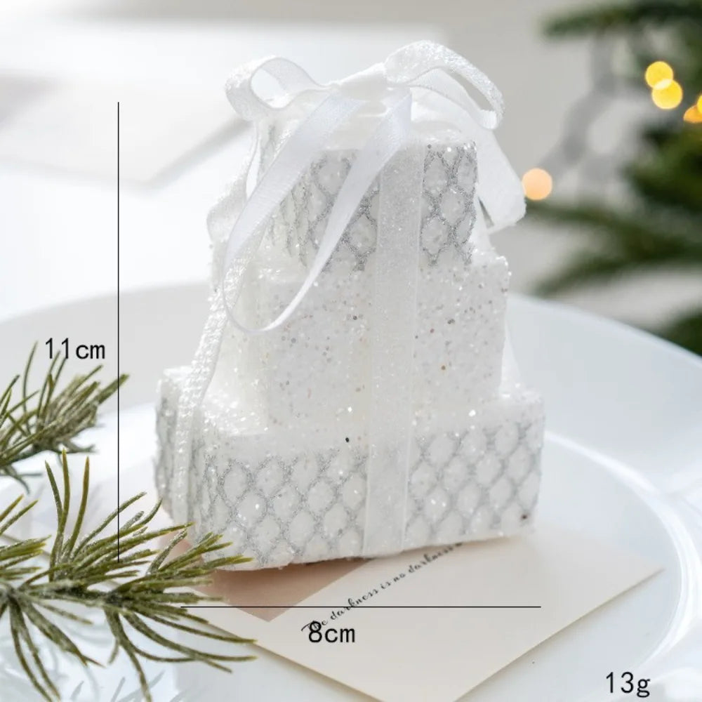 Sequin Foam Christmas Ball Ornaments 8cm – Gold & Silver Baubles