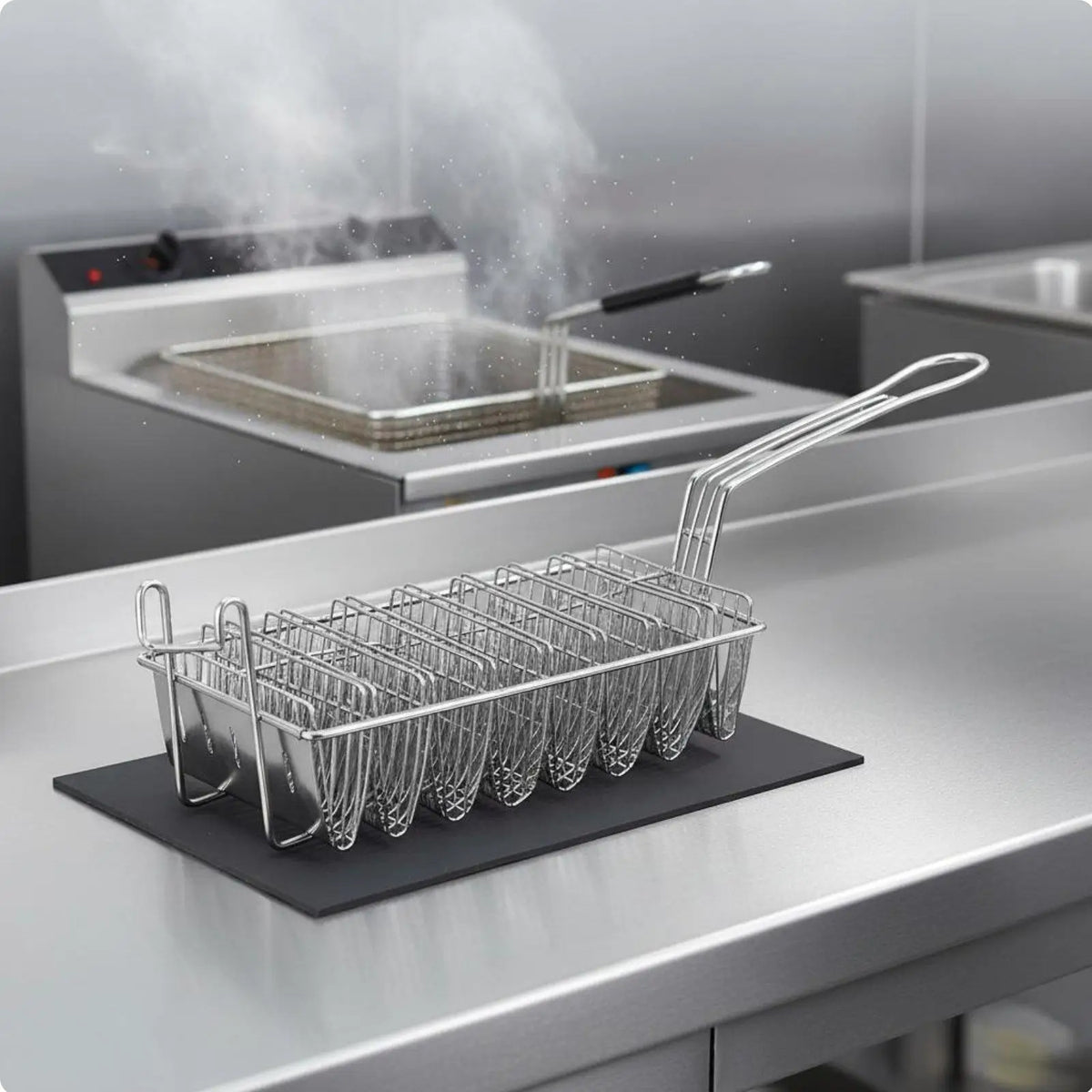 Stainless Steel Taco Holder Deep Fryer Basket | Restaurant Use