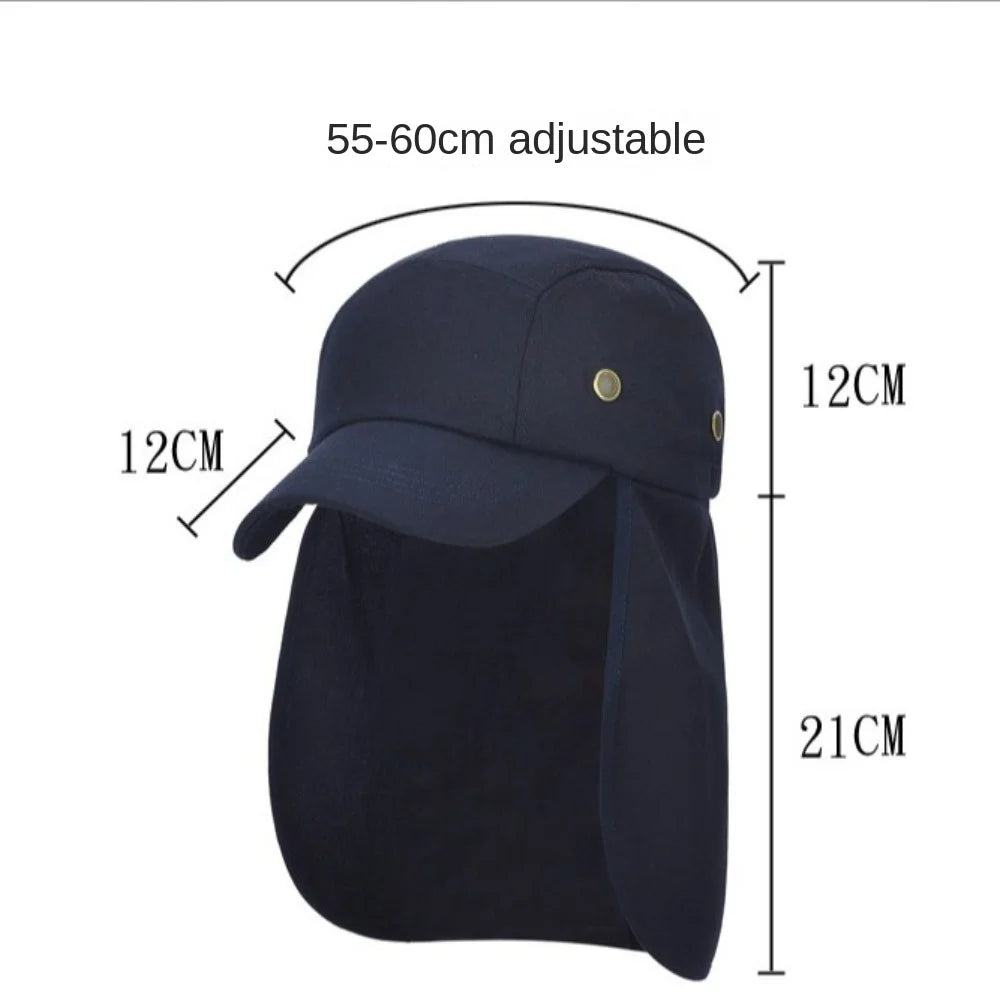 Unisex Baseball Cap with Neck Shawl – UV Sun Protection Hat