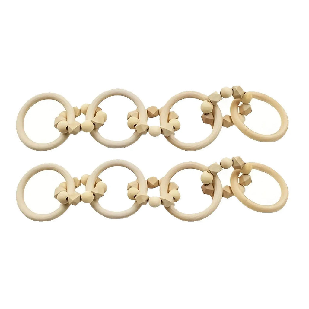 Natural Wood Chain Link Centerpiece | Rustic Home Decor