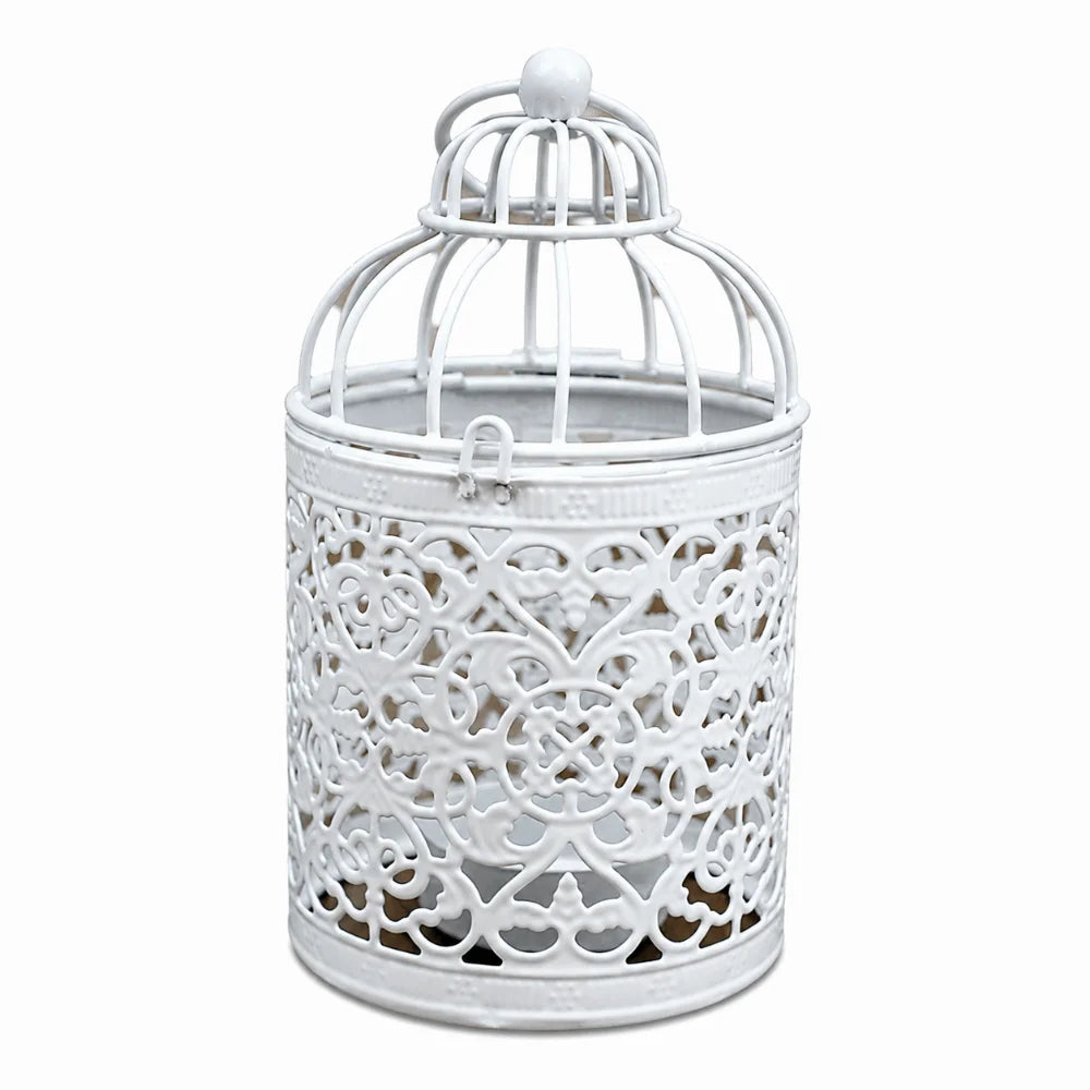 Vintage Bird Cage Candle Holder – Lantern Décor Ornament